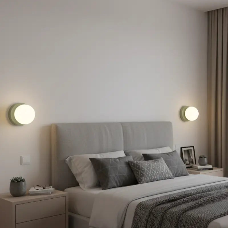 Arandela de Parede Para Quarto Globo de Vidro - Casas Gael