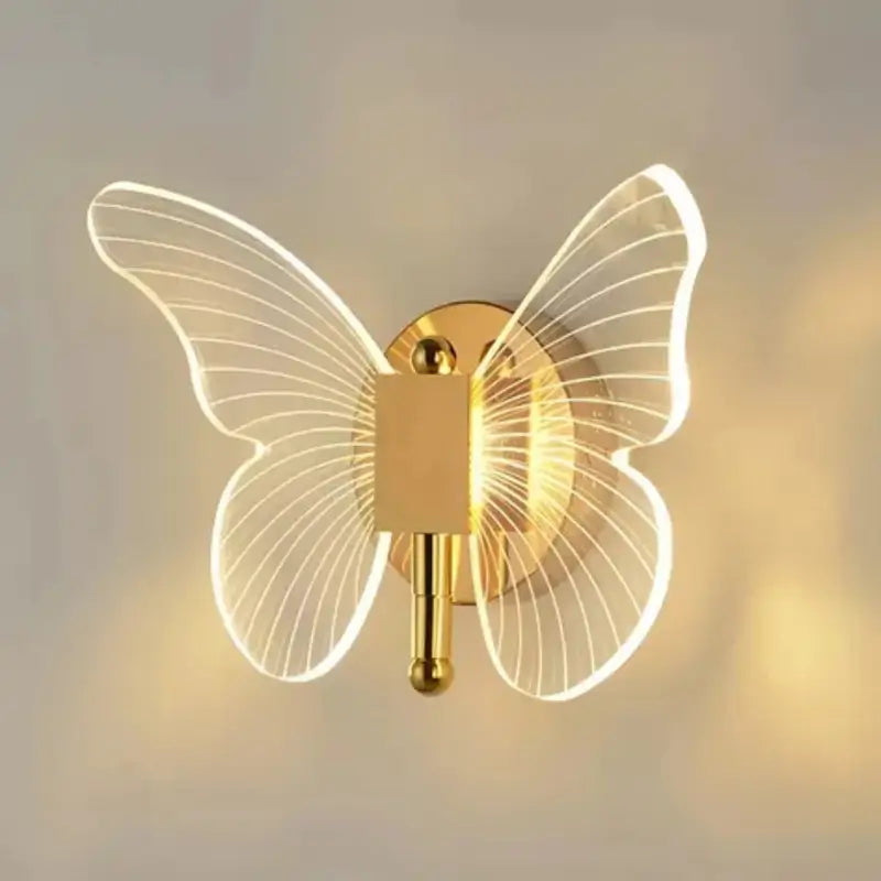 Arandela de Parede Borboleta Sofisticada - Casas Gael