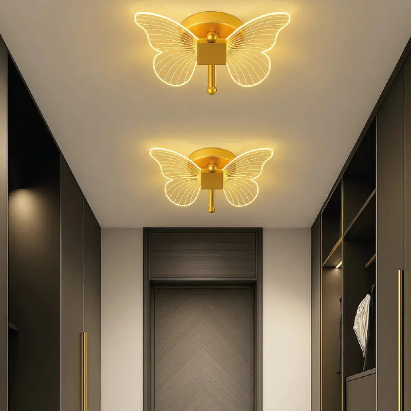 Arandela de Parede Borboleta Sofisticada - Casas Gael