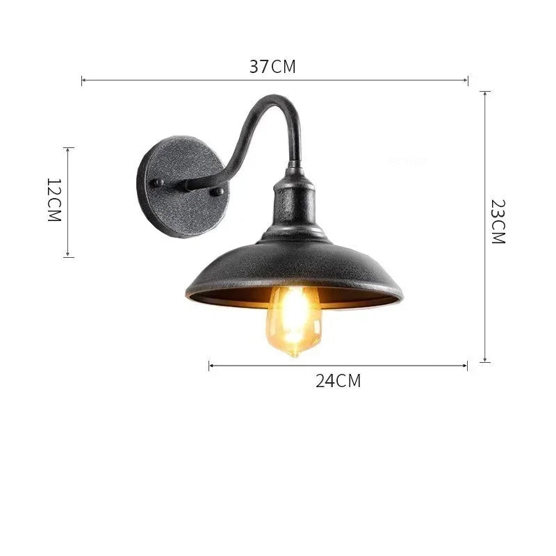 Arandela de Parede Externa Vintage Estilo Industrial - Casas Gael