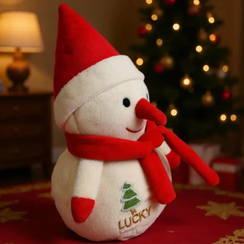 Boneco de Neve de Pelúcia Decoração de Natal - Casas Gael