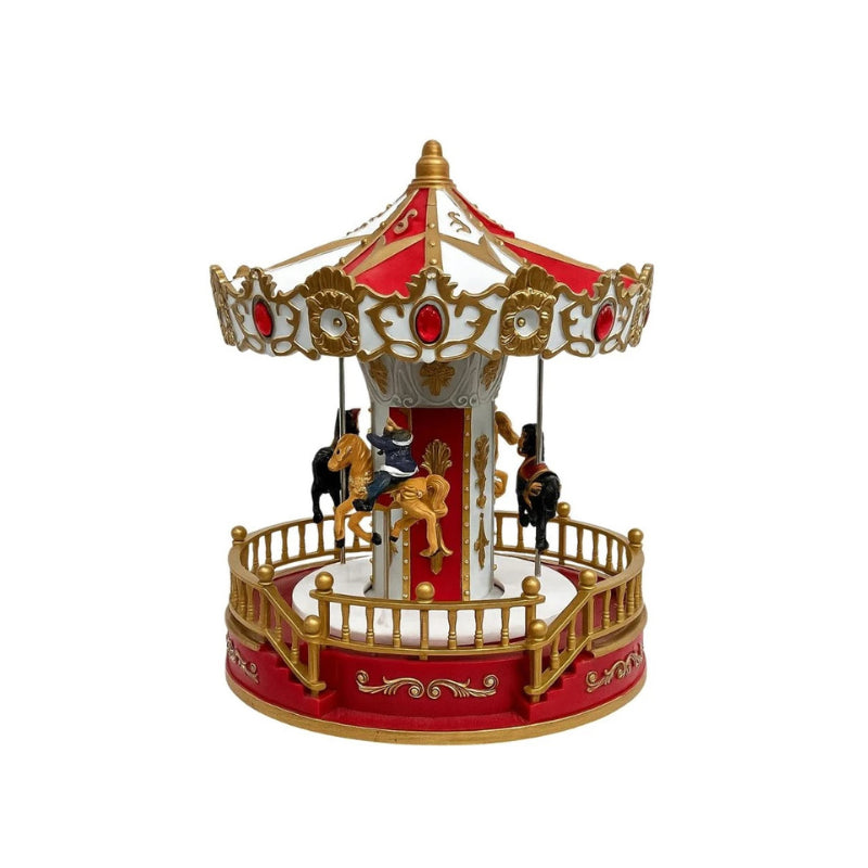 Carrossel de Natal Musical com Luz Decorativa - Casas Gael
