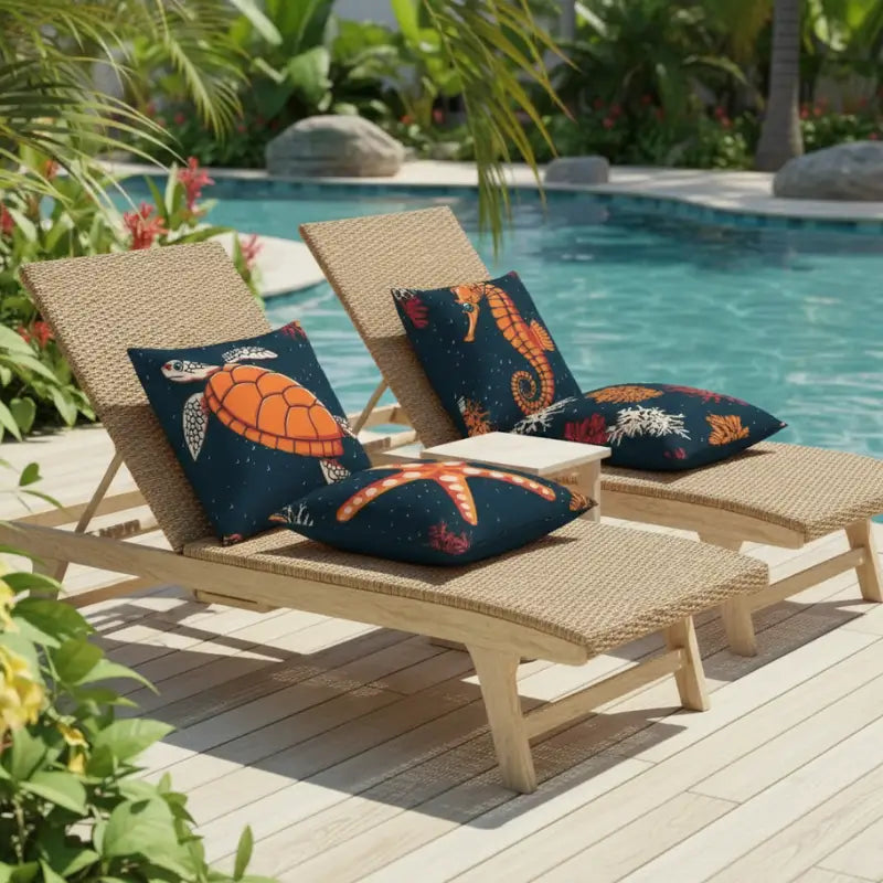 Conjunto 4 Capas de Almofadas Decorativas Mar Casas gael