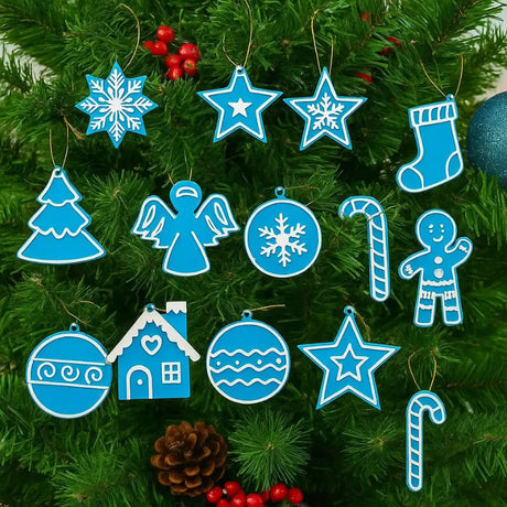 Decoração de Natal 13 peças Enfeites para Árvore - Casas Gael