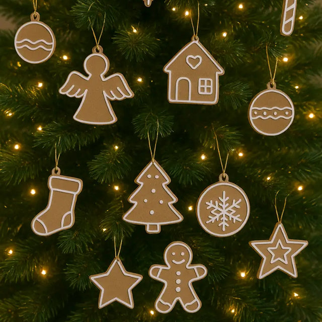 Decoração de Natal 13 peças Enfeites para Árvore - Casas Gael