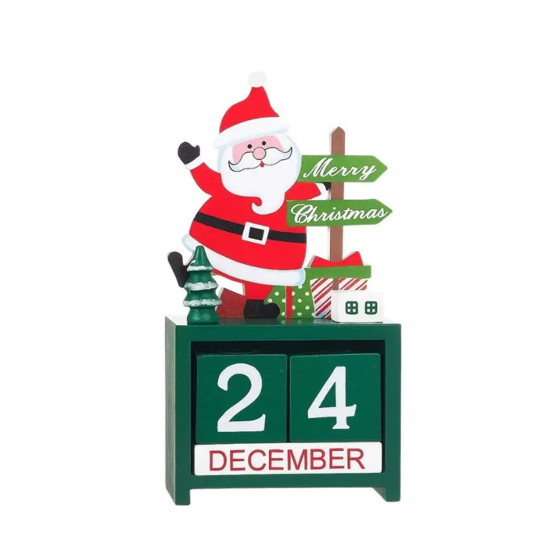 Decoração de Natal Calendário em Madeira - Casas Gael