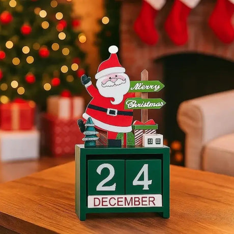 Decoração de Natal Calendário em Madeira - Casas Gael