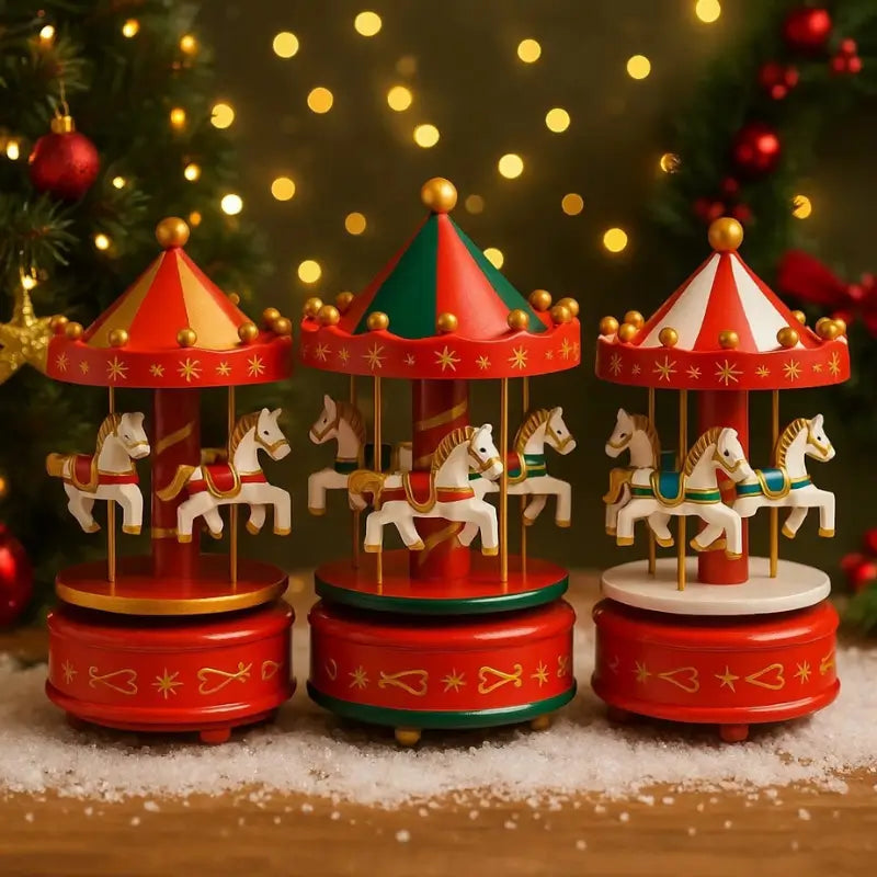 Decoração de Natal Carrossel Musical -Casas Gael