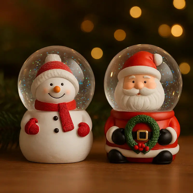 Decoração de Natal Globo de Neve em Vidro - Casas Gael