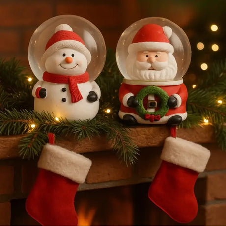 Decoração de Natal Globo de Neve em Vidro - Casas Gael