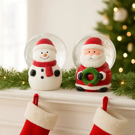 Decoração de Natal Globo de Neve em Vidro - Casas Gael