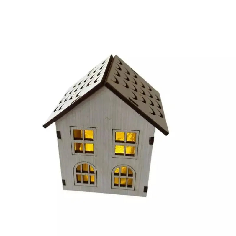 Decoração de Natal Vila de casas 4 peças com Luz - Casas Gael