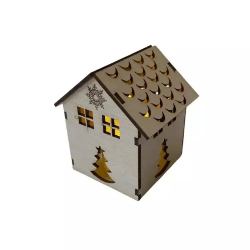 Decoração de Natal Vila de casas 4 peças com Luz - Casas Gael