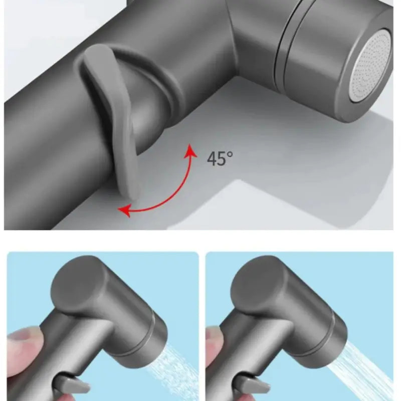 Ducha Higiênica para Banheiro Kit Completo com Registro Duplo - Casas Gael