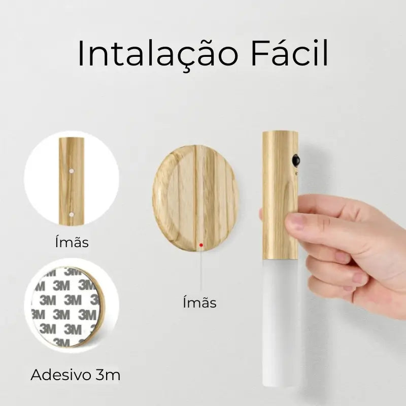Luminária de Parede Inteligente Com Sensor de Movimento