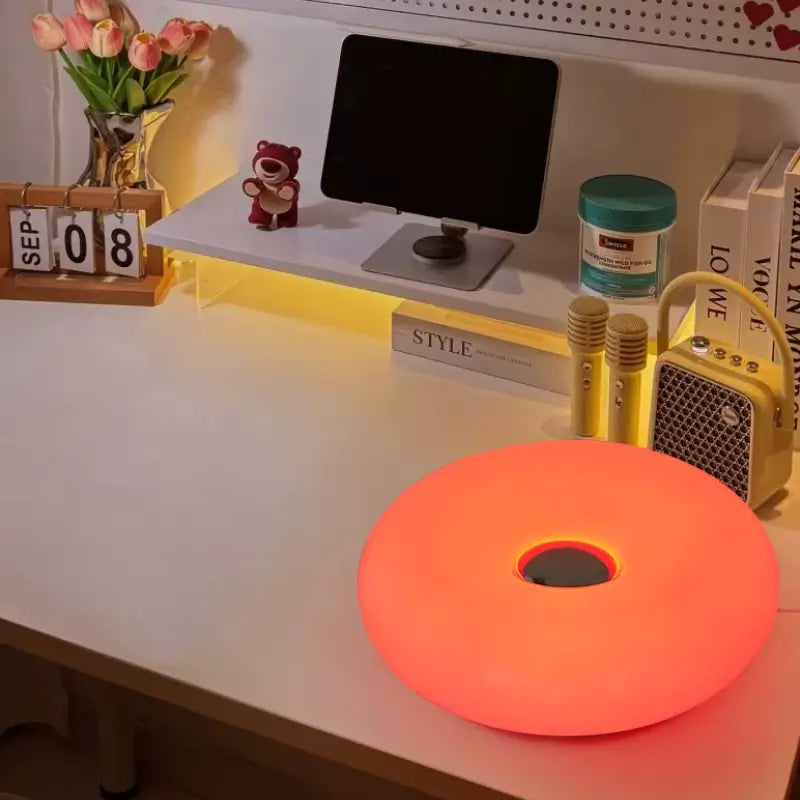 Luminária Decorativa de Mesa Donut LED USB - Casas Gael