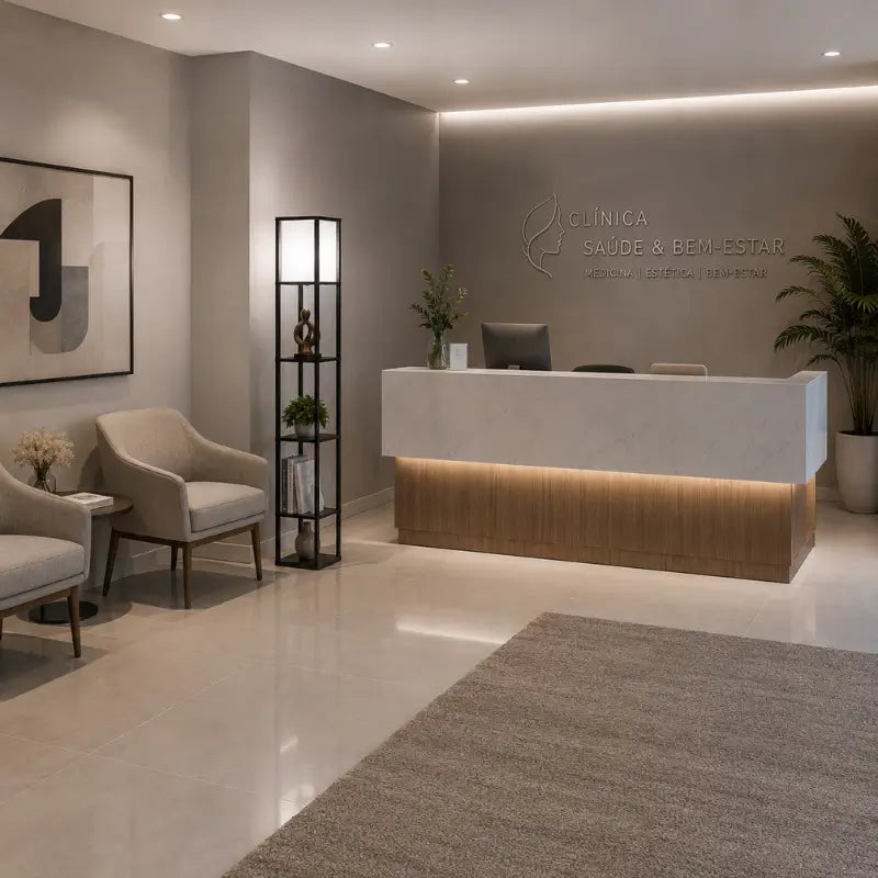 Luminária de Chão com Prateleira Integrada 1,60m Moderno- Casas Gael