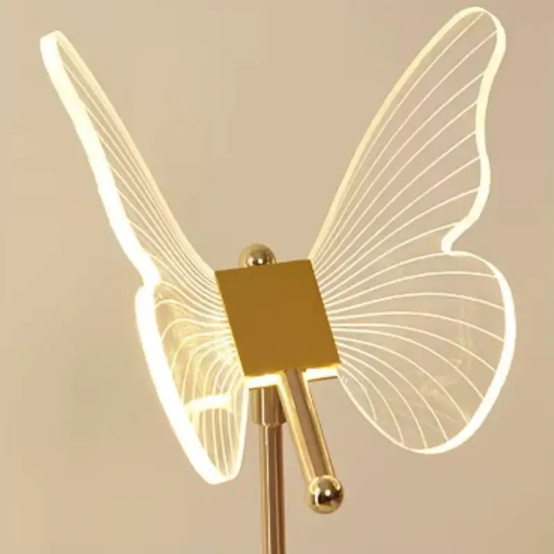 Luminária de Mesa Decorativa Borboleta Nórdica 3 Tons de Luz - Casas Gael