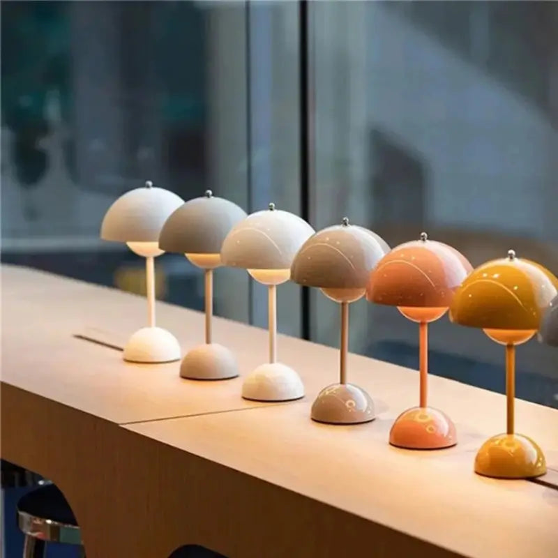 Luminária de Mesa Decorativa Cogumelo sem Fio - Casas Gael