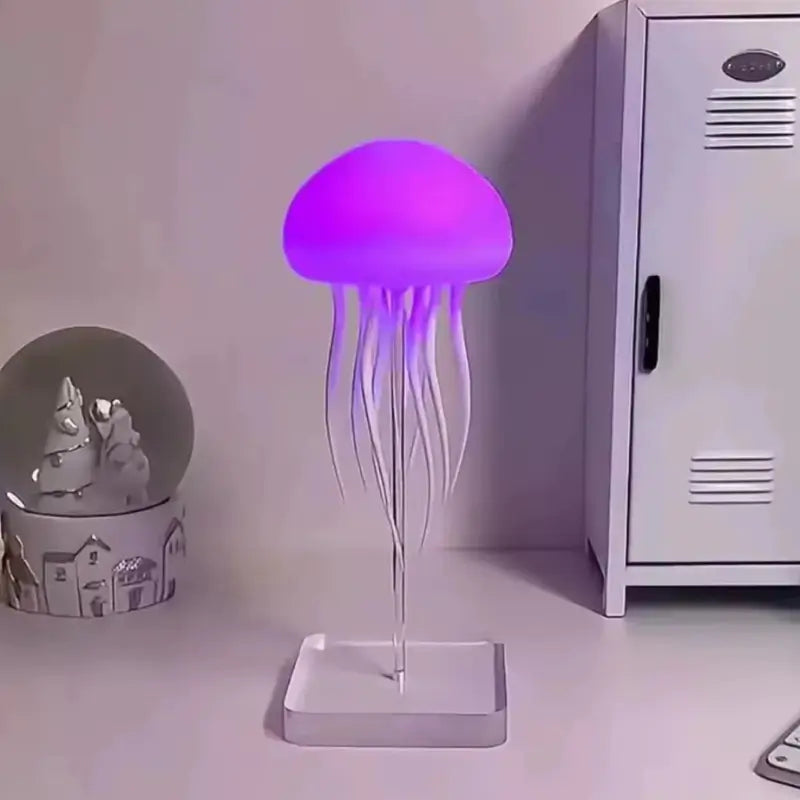 Luminária de Mesa Decorativa LED RGB Água-Viva Recarregável - Casas Gael