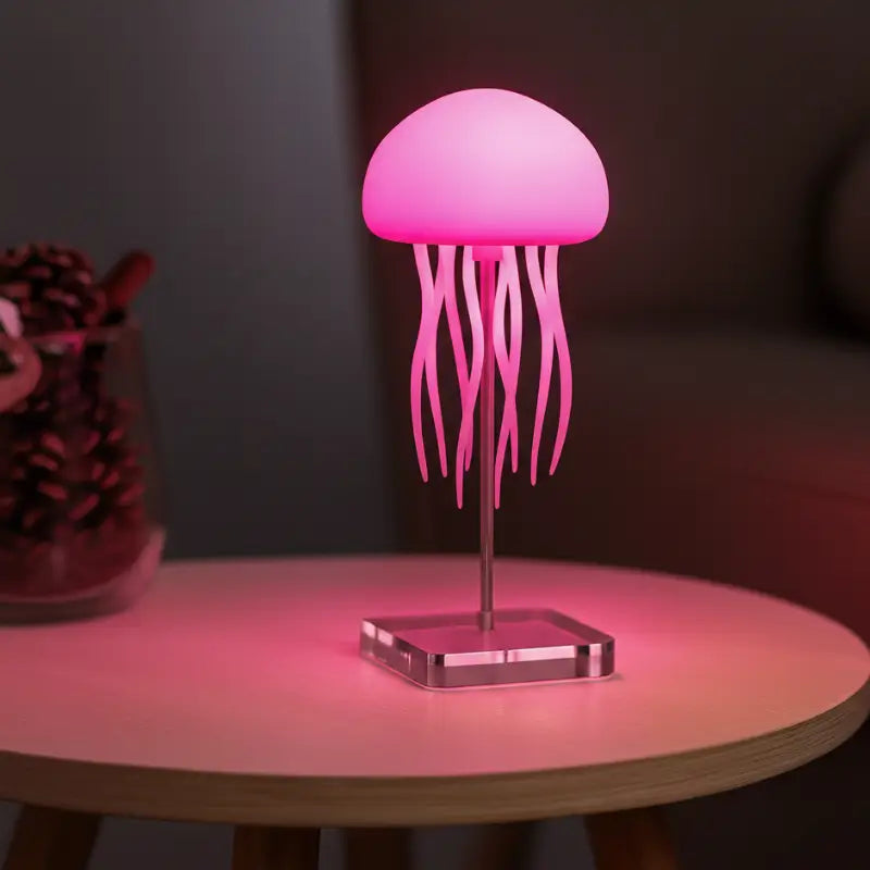 Luminária de Mesa Decorativa LED RGB Água-Viva Recarregável - Casas Gael