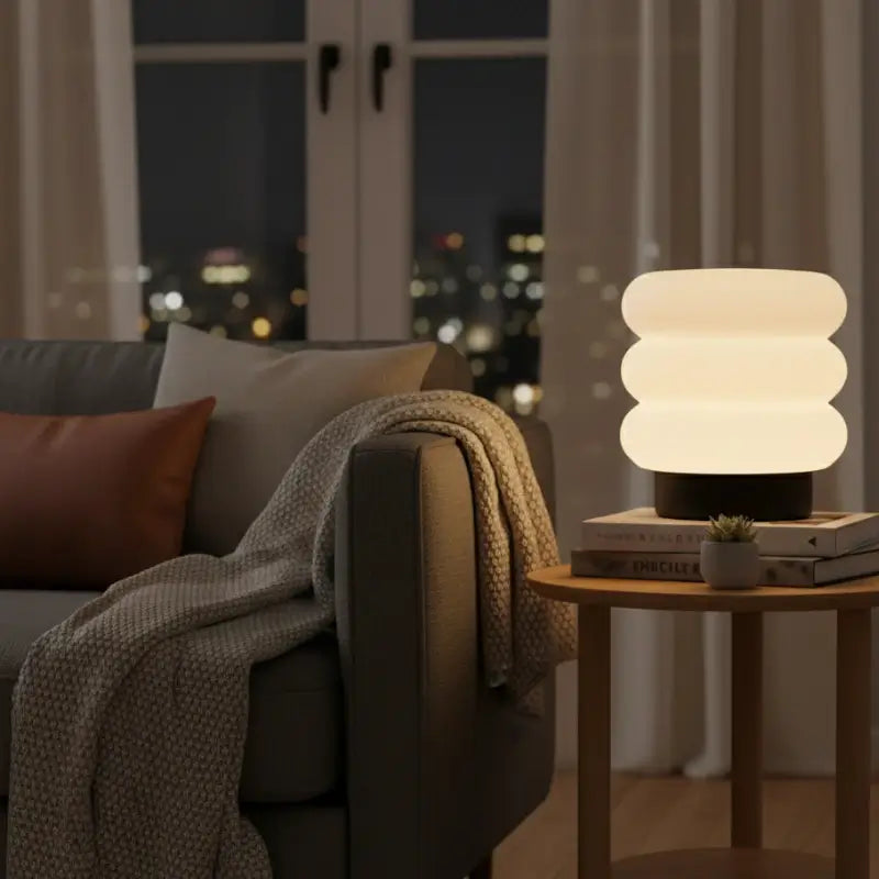 Luminária de Mesa Decorativa Nuvem com Lâmpada LED Casas Gael