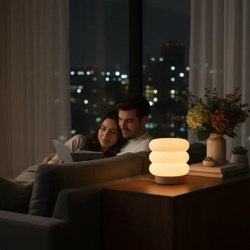 Luminária de Mesa Decorativa Nuvem com Lâmpada LED Casas Gael