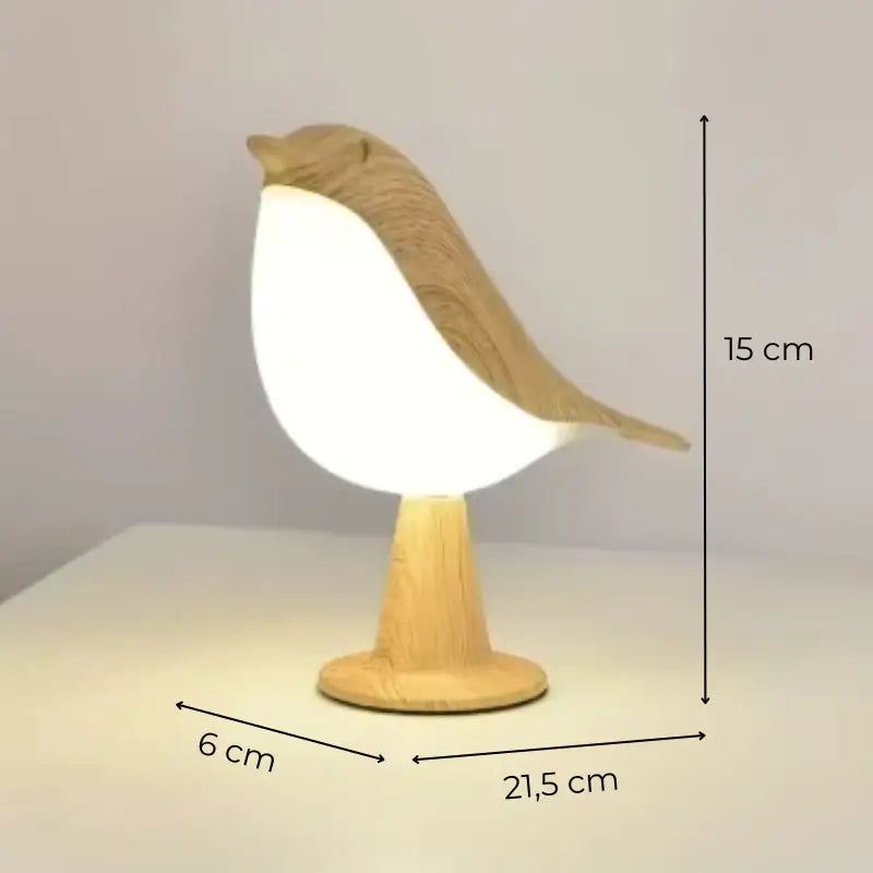 Luminária de Mesa Decorativa Pássaro LED 3 Tons de Luz - Casas Gael