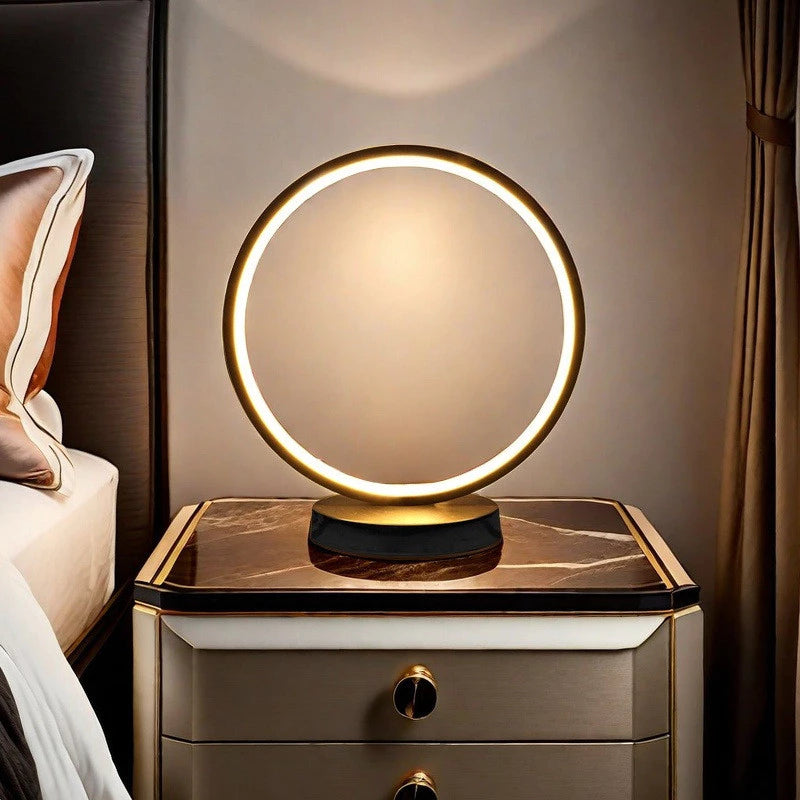 Luminária de Mesa Decorativa Redonda LED Moderna