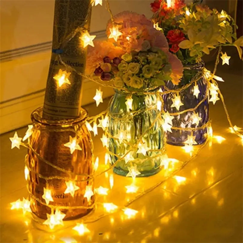 Pisca Pisca Estrela LED 20 Luzes 4 Metros para Decoração de Natal - Casas Gael