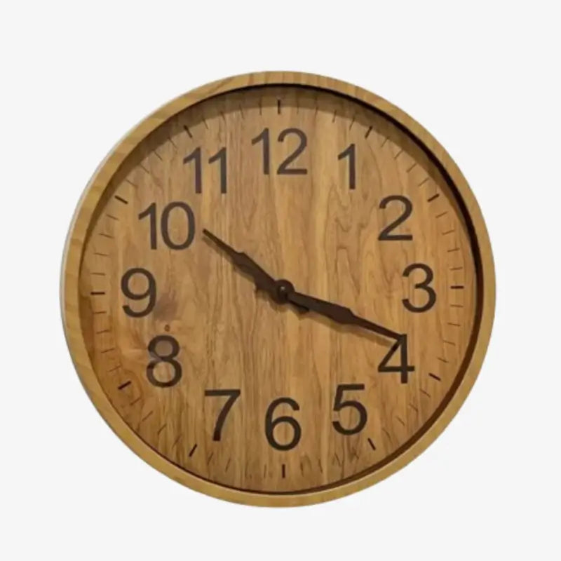 Relógio de Parede Moderno Wooden 30cm - Casas Gael