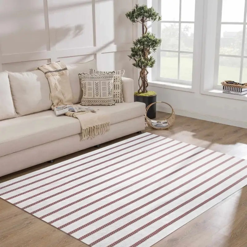 Tapete Listrado para Sala em Algodão 150x300cm - Casas Gael