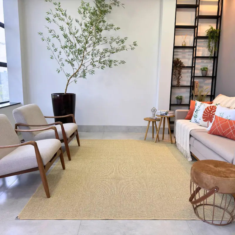 Tapete Sisal para Sala Antiderrapante 150x200cm - Casas Gael