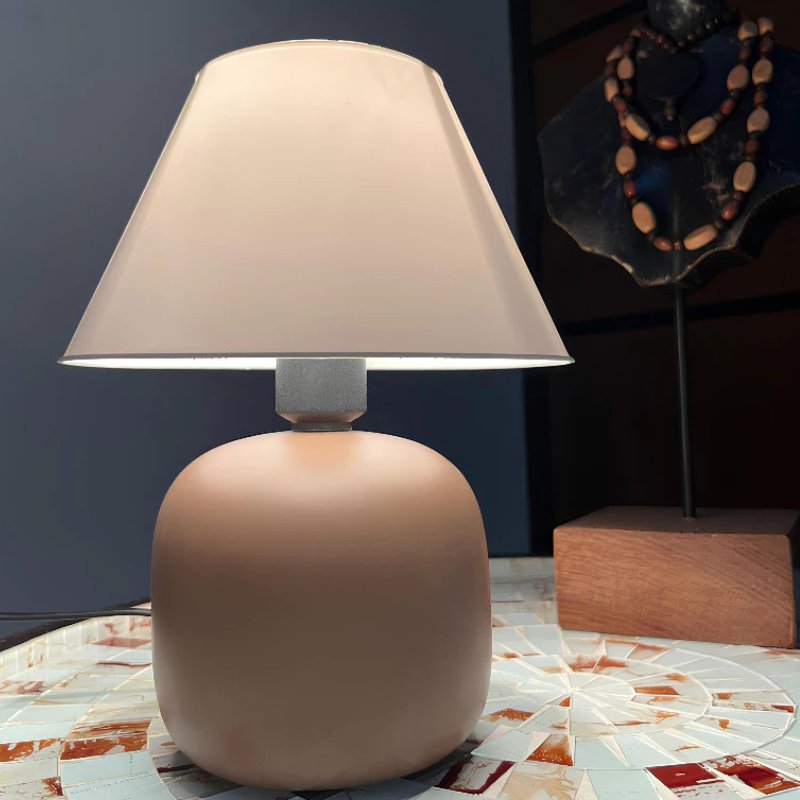 Abajur de Mesa Para Quarto em Cerâmica Bivolt - Casas Gael