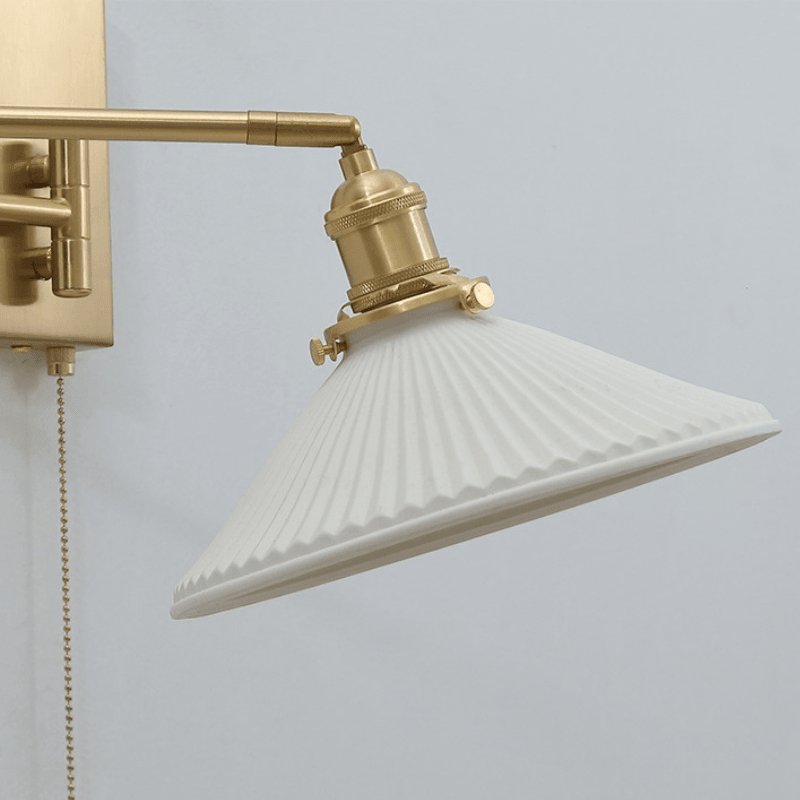 Arandela de Parde Articulada Retrô dourada - Casas Gael