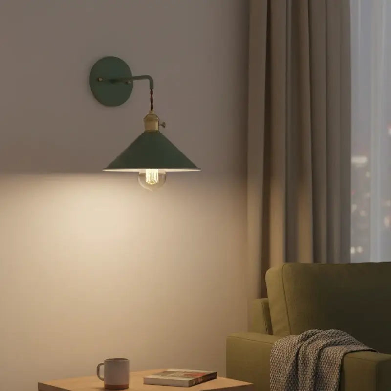 Arandela de Parede Industrial Macarrons Com Lâmpada - Casas Gael