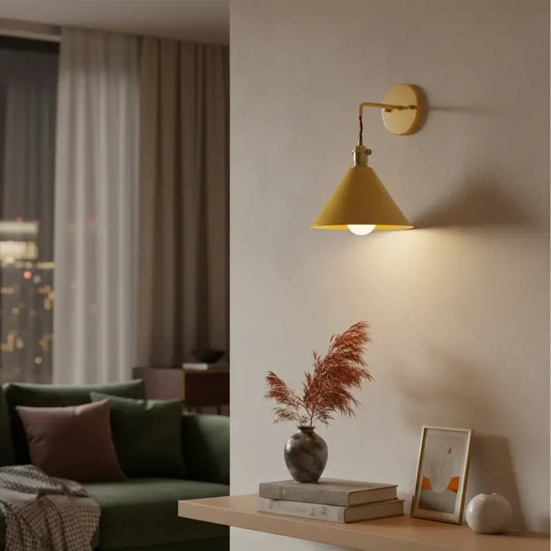 Arandela de Parede Industrial Macarrons Com Lâmpada - Casas Gael