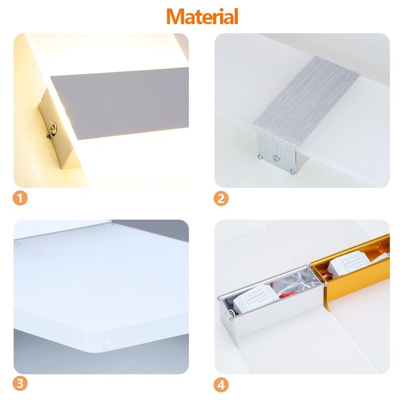 Arandela de Parede Minimalista Acrílico - Casas Gael