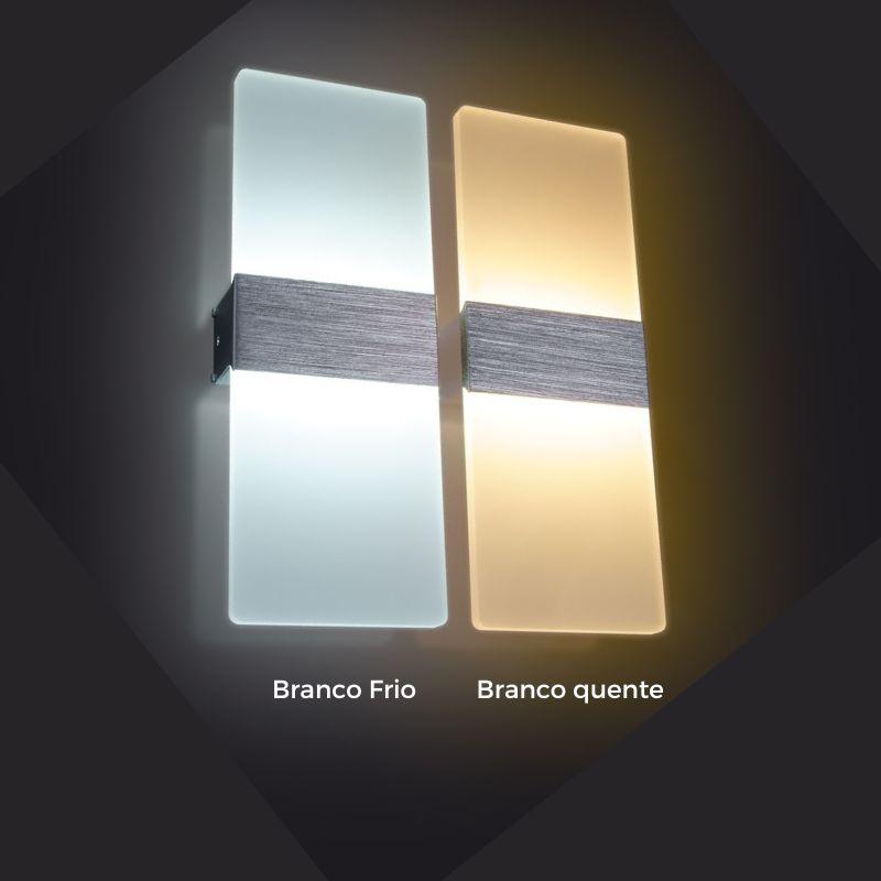 Arandela de Parede Minimalista Acrílico - Casas Gael