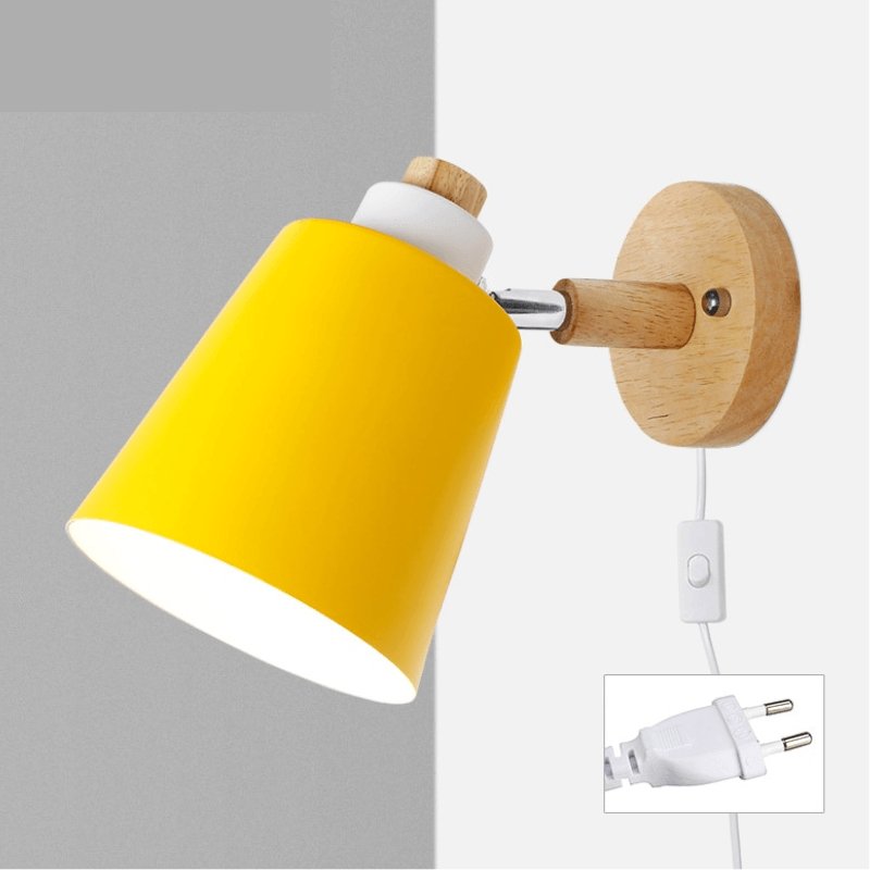 Arandela de Parede Wooden Com Interruptor - Casas Gael
