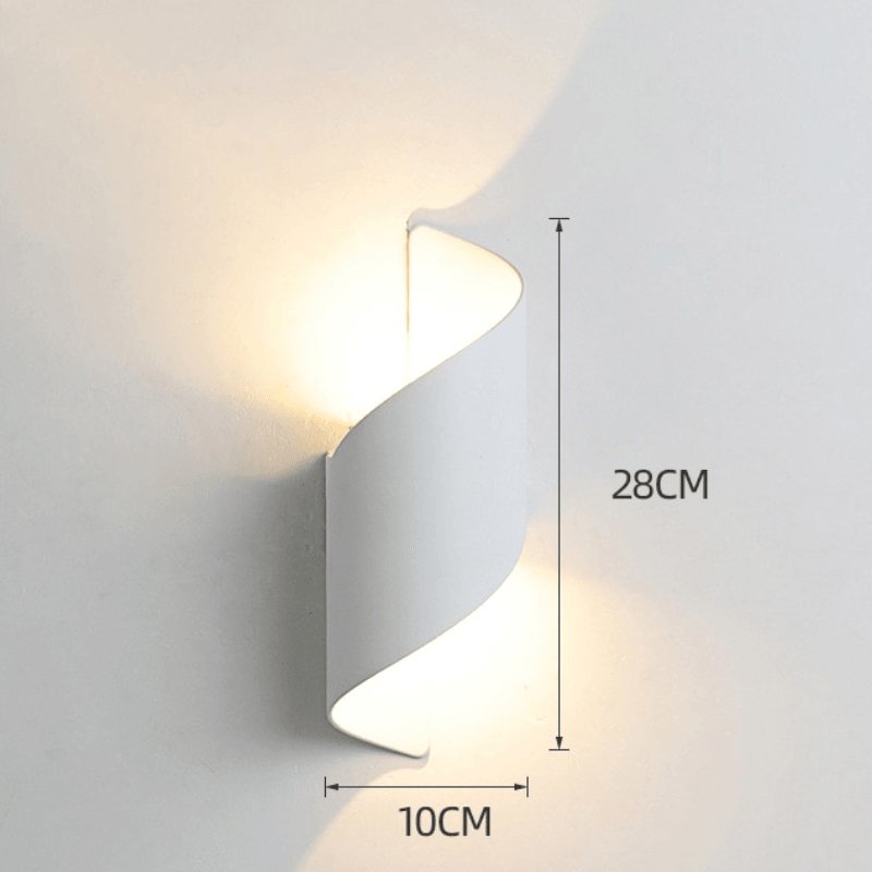Arandela Externa de Parede Led Espiral - Casas Gael