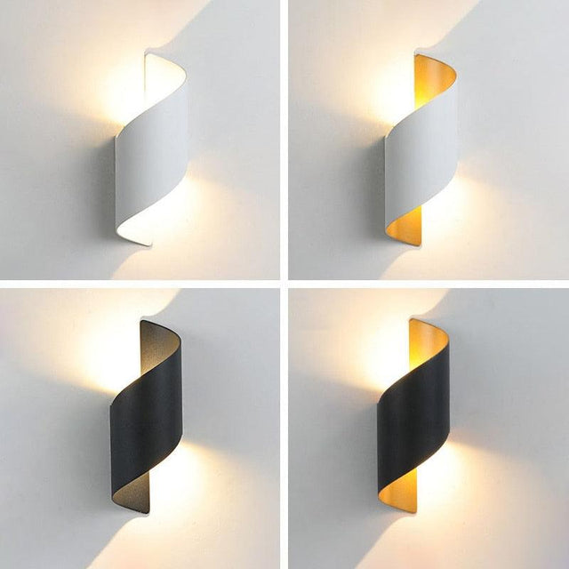 Arandela Externa de Parede Led Espiral - Casas Gael