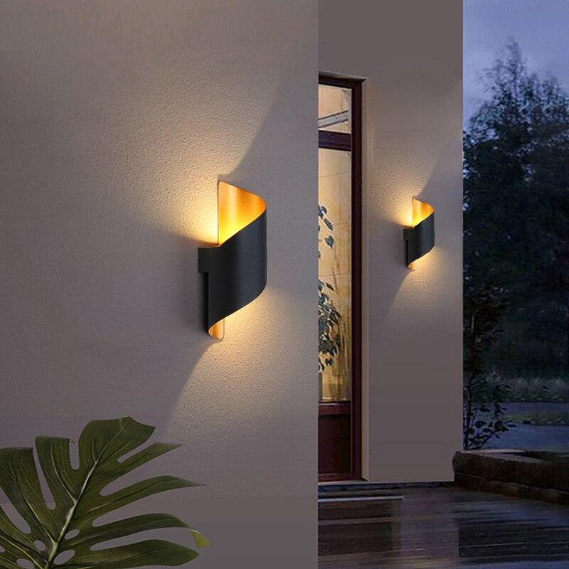 Arandela Externa de Parede Led Espiral - Casas Gael