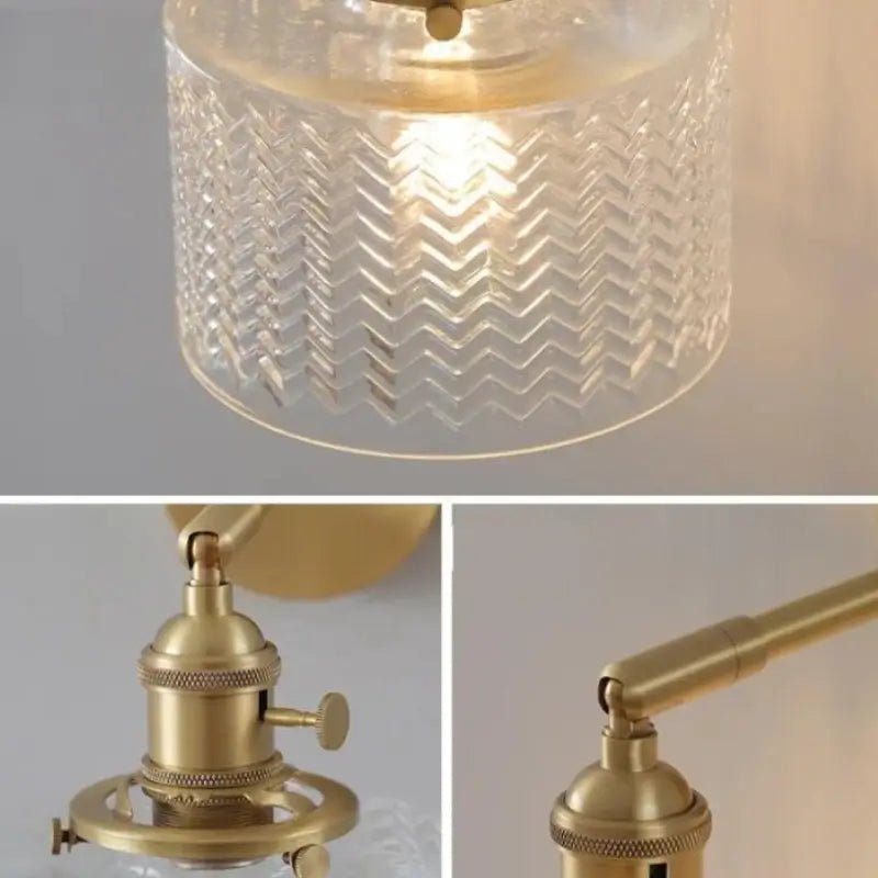 Arandela Vintage Metal e Vidro - Casas Gael