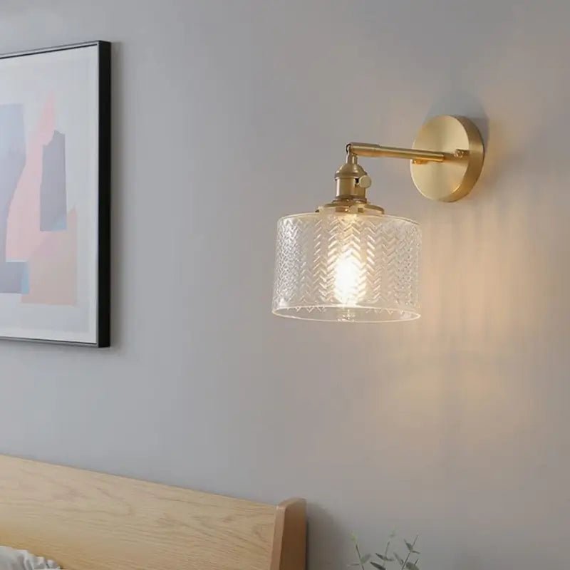 Arandela Vintage Metal e Vidro - Casas Gael