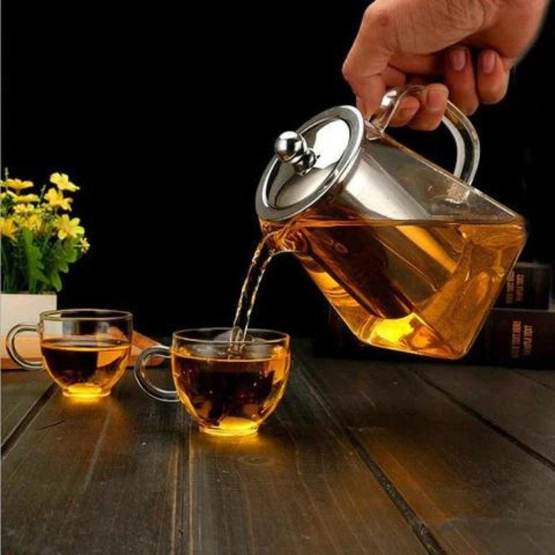 Bule de chá vidro com infusor - Casas Gael