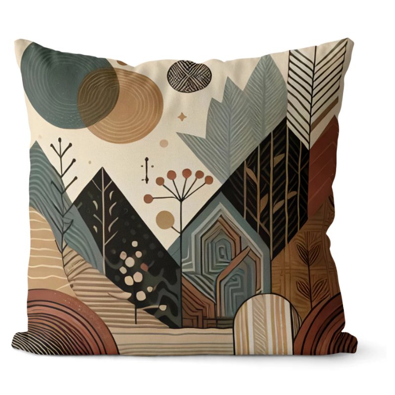 Conjunto 4 Capas de Almofadas Decorativas Tons Terrosos - Casas Gael