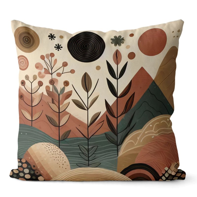 Conjunto 4 Capas de Almofadas Decorativas Tons Terrosos - Casas Gael