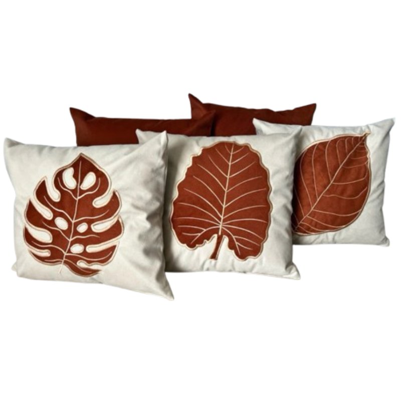 Conjunto 5 Capas de Almofada Bordada Boho Chic - Casas Gael