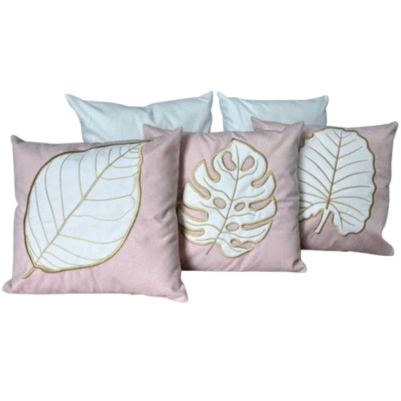 Conjunto 5 Capas de Almofada Bordada Boho Chic - Casas Gael